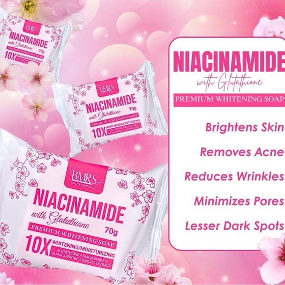 32x BMRS Niacinamide with Glutathione Premium Brightening Soap (70g each) - Picture 3 of 11